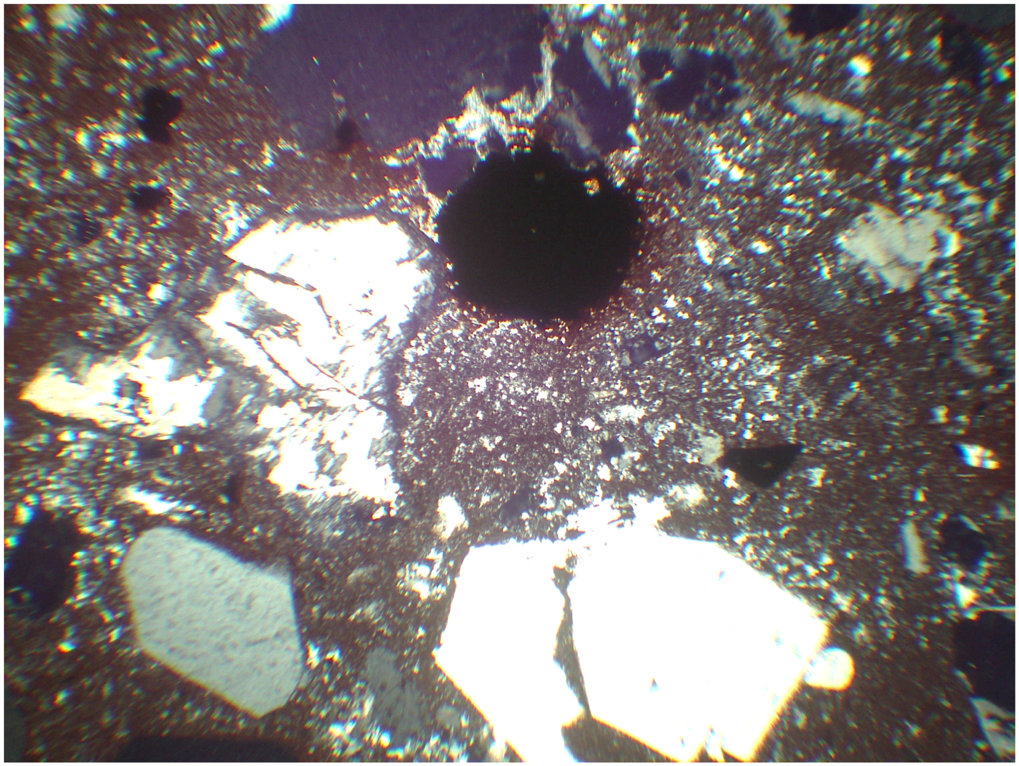 lame mince de rhyolite rouge