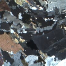 thin section of granite