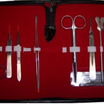 trousse à dissection (9 instruments)