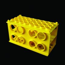 	Portoir universel polypropylène 40 tubes Ø12, 20xØ20, 24 tubes à centrifuger 15ml et 8x50ml