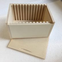 boîte plumier pour 12 lames de géologie (60x45mm) 