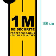 Distance sécurité 1 mètre