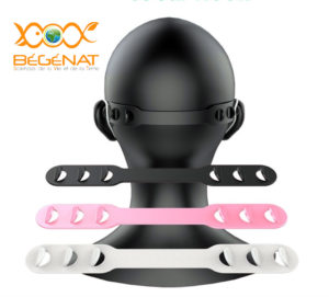 Adaptateur blanc pour masque chirurgical