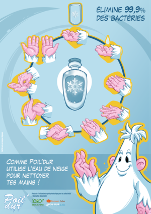 POIL'DUR PROTOCOLE LAVAGE DES MAINS (Adhésif)
