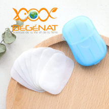 Boîte + 20 feuilles de savon lait