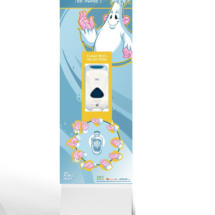 POIL'DUR Totem distributeur gel hydroalcoolique sans contact