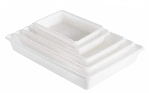 bac plat polyéthylène haute densité 2 litres