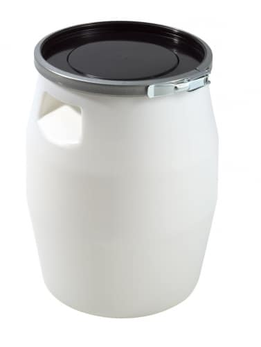 fût 30L + genouillère métal + couvercle noir