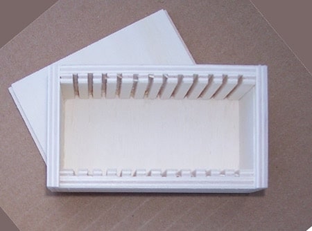 BOITE BOIS PLUMIER 12 LAMES MINCES GEOL